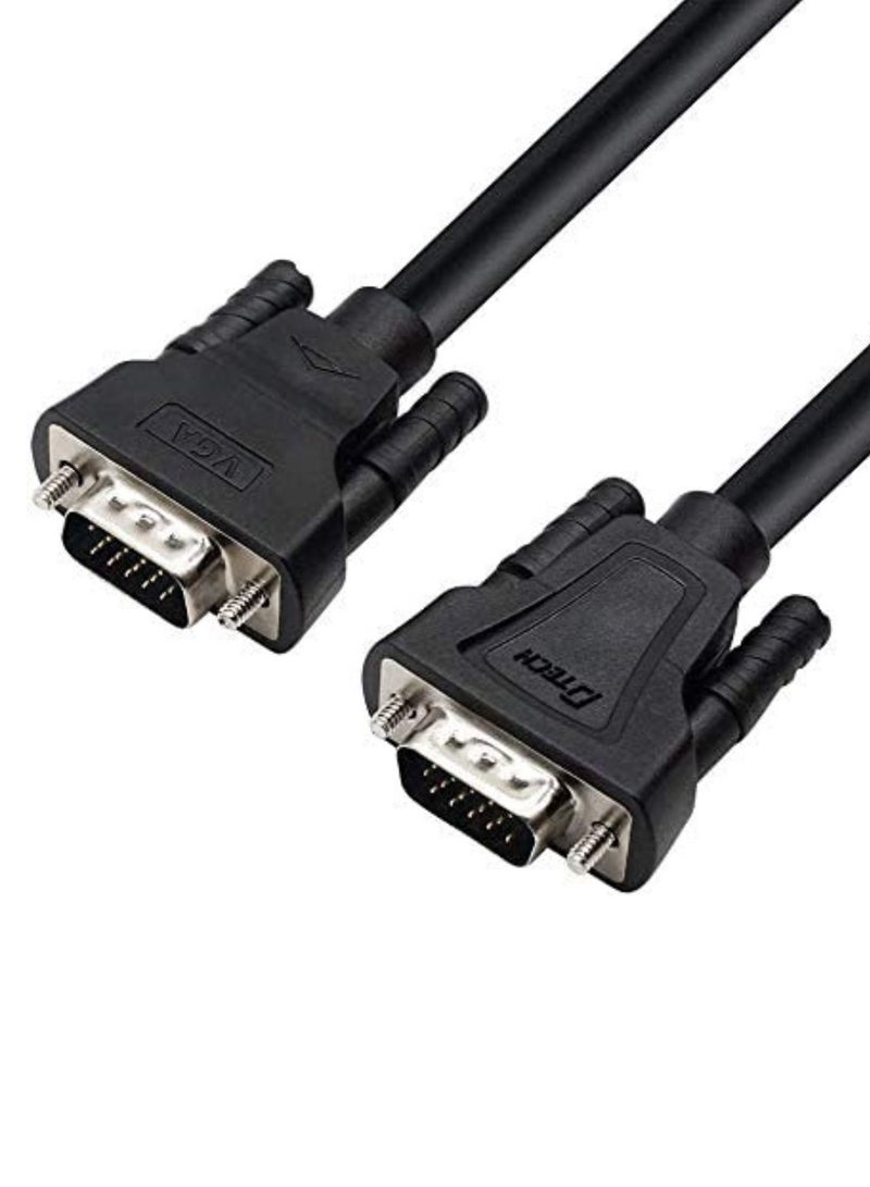 DTech Meter SVGA VGA Computer Monitor Cable Male to Male Supports 1080p High Resolution 3 Feet Black - Image 3