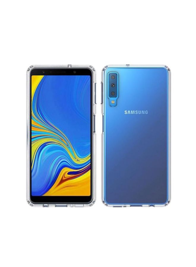 NIBEMINENT Protective Case Cover With Transparent Hard Plastic Back Plate For Samsung A7 Clear
