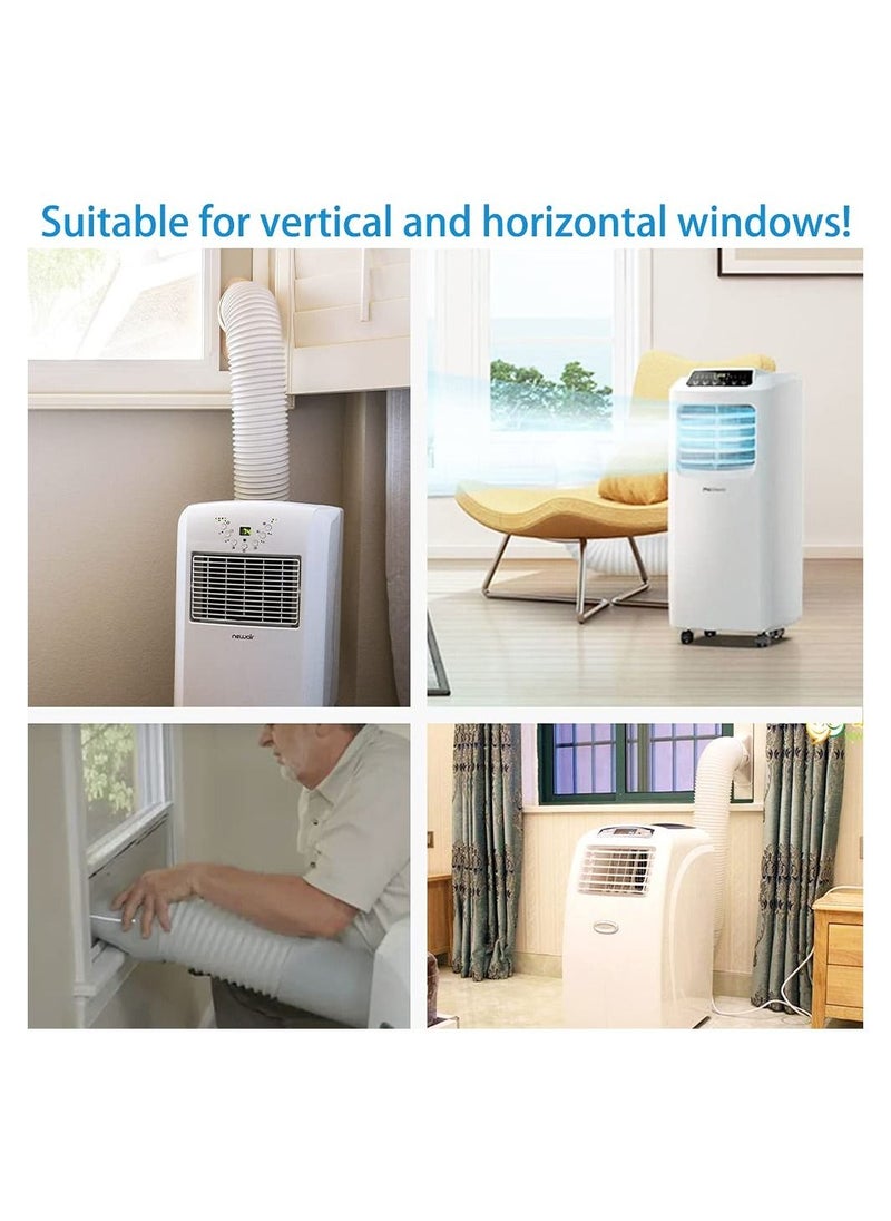 SYOSI - Portable Air Conditioner Windows Vent Kit, Adjustable Window Seal with 5.9 Inch Diameter, 59 Inch Length Exhaust Hose for A/C Unit Universal for Sliding Horizontal or Vertical Windows - Image 1