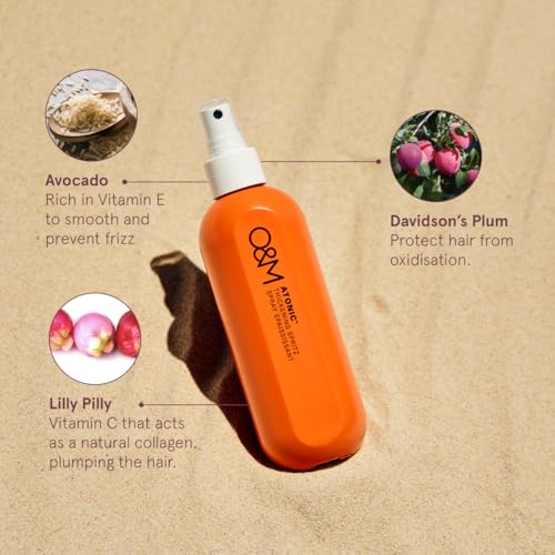 OM O&M Atonic Thickening Spray + Spritz Hairspray & Volumizing Texture Spray for Voluminous Body & Bounce, Heat Protectant Hair Spray, Non-Toxic, Cruelty Free & Vegan Hair Care, 250ml - Image 3