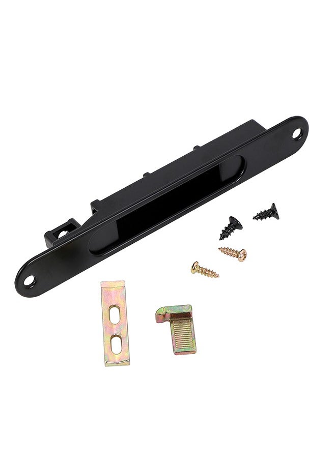 LAWAZIM Window Lock -Black- Sliding Window and Door Lock, Push-Button Mechanism, Durable Anti-Theft Design, Easy Install with Screws Included, Ideal for Child Safety, Home Security, Balcony Office Use  - Image 2
