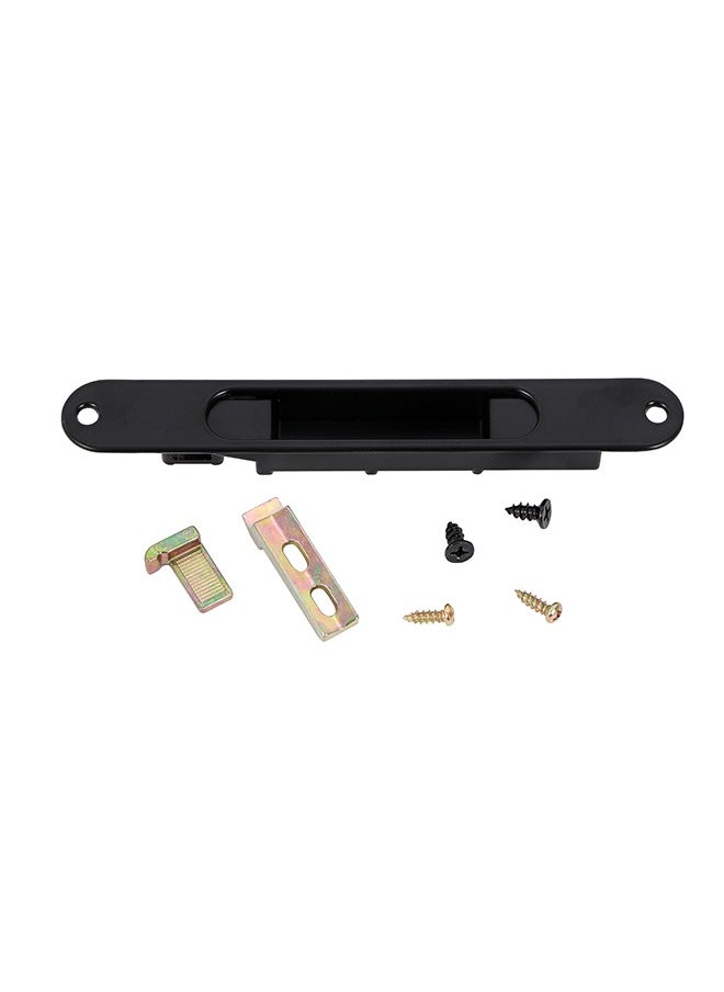 LAWAZIM Window Lock -Black- Sliding Window and Door Lock, Push-Button Mechanism, Durable Anti-Theft Design, Easy Install with Screws Included, Ideal for Child Safety, Home Security, Balcony Office Use  - Image 4