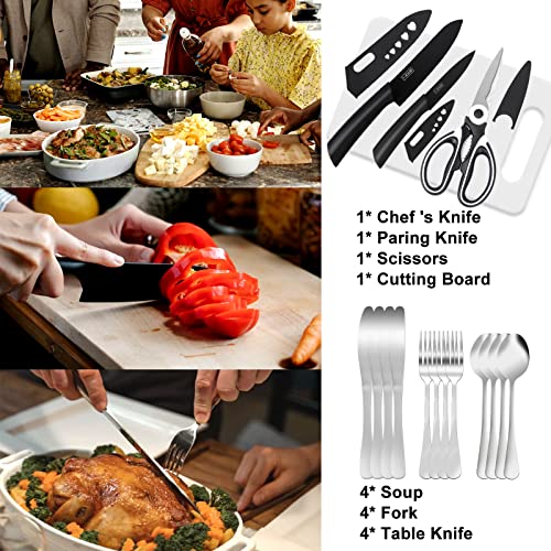 PRETTYFINE 35 Pcs Camping Kitchen Utensil Set Outdoor Kitchen Gear, Outdoor Cooking and Grilling Utensil Travel Set Perfect for Camping Accessories Cooking, RV Camp. Camping, BBQs, Parties and More - Image 4