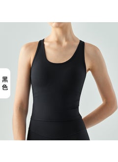Generic Alo Seamless Yoga Tank Top with Built-in Bra Black 