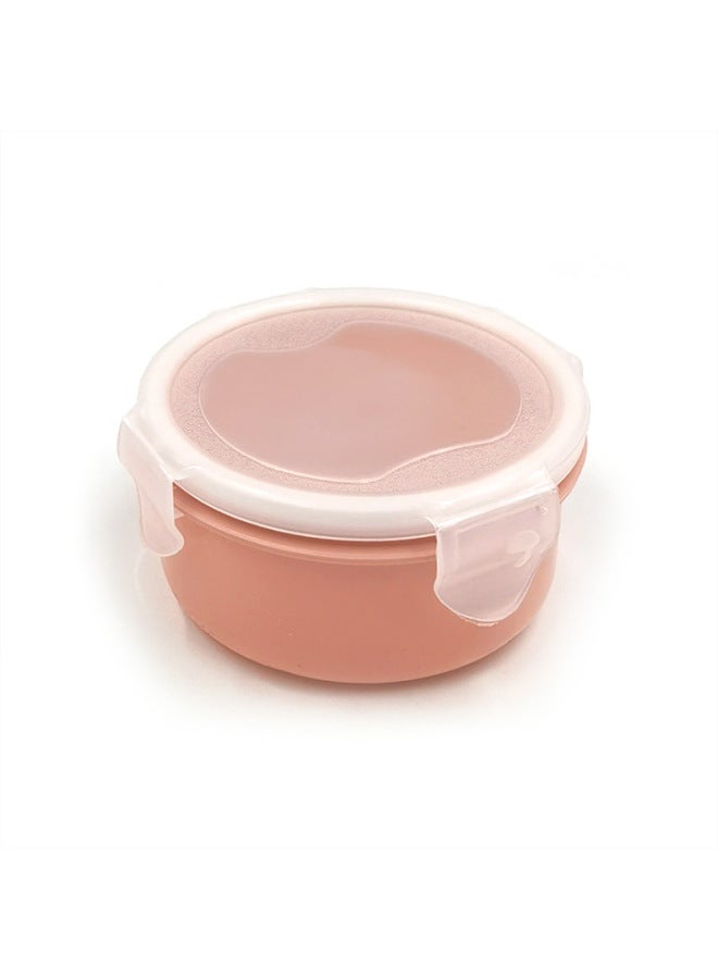Round Mini Refrigerator Preservation Box Small Lunch Box Kitchen Lunch Box Plastic Storage Box Rectangular Sealed Box-Specifications:Round Blue# C12D5#-Color:It Is Recommended To 200 A Box Multiple Order.