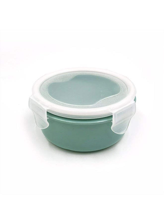 Round Mini Refrigerator Preservation Box Small Lunch Box Kitchen Lunch Box Plastic Storage Box Rectangular Sealed Box-Specifications:Round Blue# C12D5#-Color:It Is Recommended To 200 A Box Multiple Order.