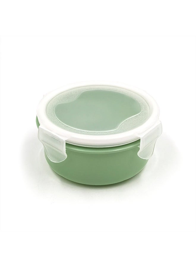 Round Mini Refrigerator Preservation Box Small Lunch Box Kitchen Lunch Box Plastic Storage Box Rectangular Sealed Box-Specifications:Round Blue# C12D5#-Color:It Is Recommended To 200 A Box Multiple Order.