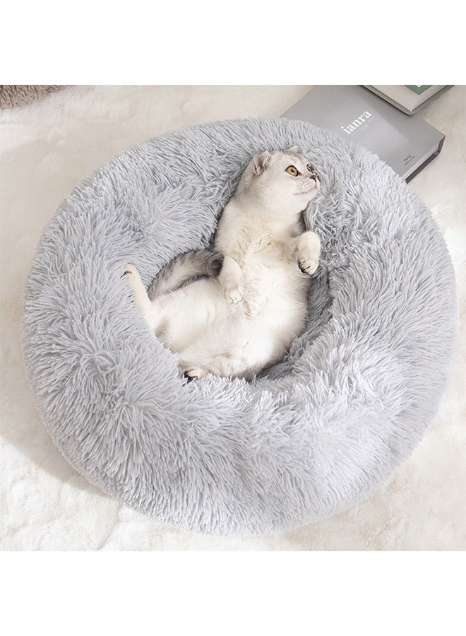 يولو وسادة مريحة ناعمة مضادة للقلق سرير الكلب القط المستدير - Image 5