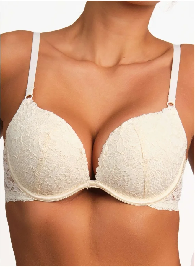 لا سينزا La Senza Sexy Gel Padding Plunge Lace Bra