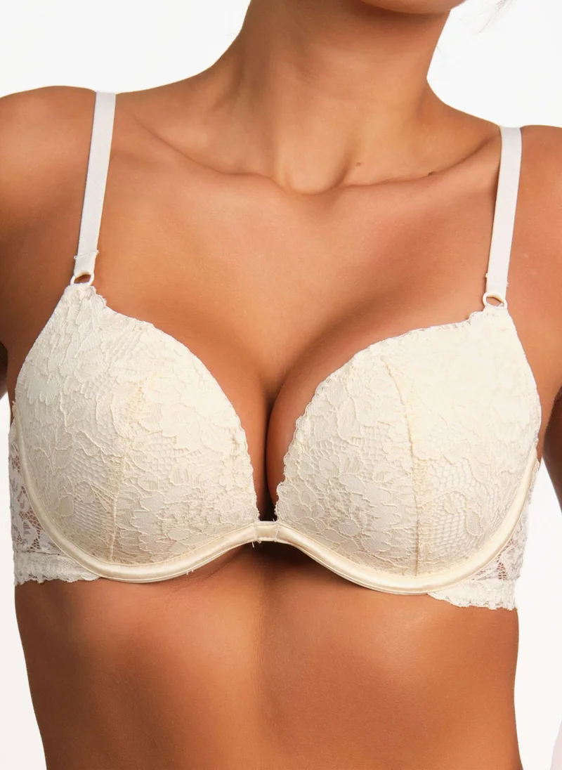 La Senza La Senza Sexy Gel Padding Plunge Lace Bra