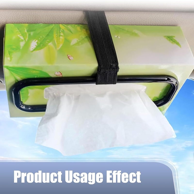 ToolHouse 1 Pack Paper Towel Fixing Frame, Portable Seat Back Napkin Bracket, Seatback Tissue Organizer Universal for Hanging Napkin Box, Auto Visor, Car Sun Visor Tissue Box Holder(Black) - Image 2