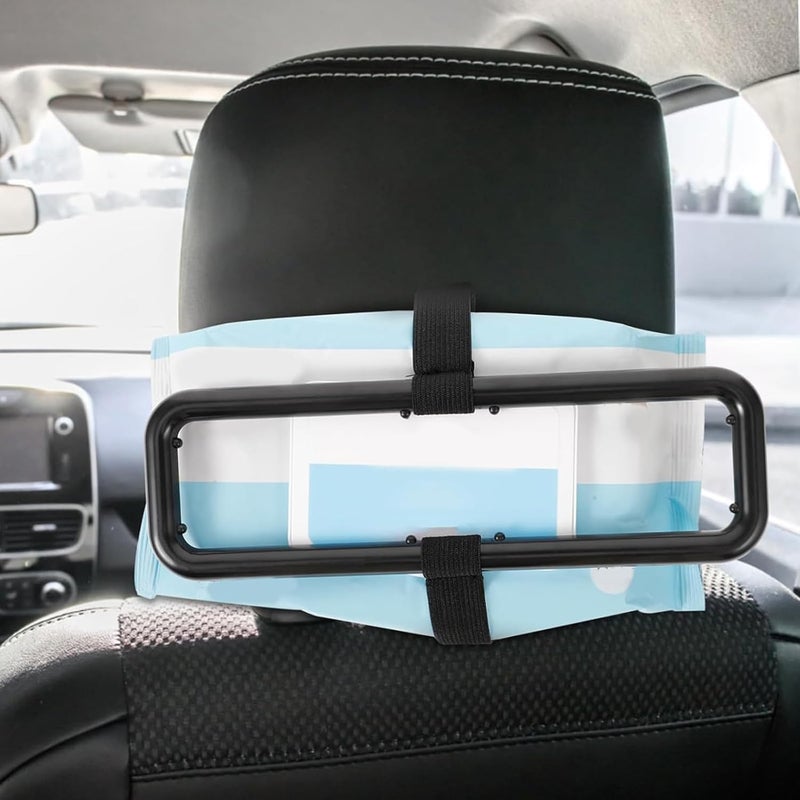 ToolHouse 1 Pack Paper Towel Fixing Frame, Portable Seat Back Napkin Bracket, Seatback Tissue Organizer Universal for Hanging Napkin Box, Auto Visor, Car Sun Visor Tissue Box Holder(Black) - Image 5