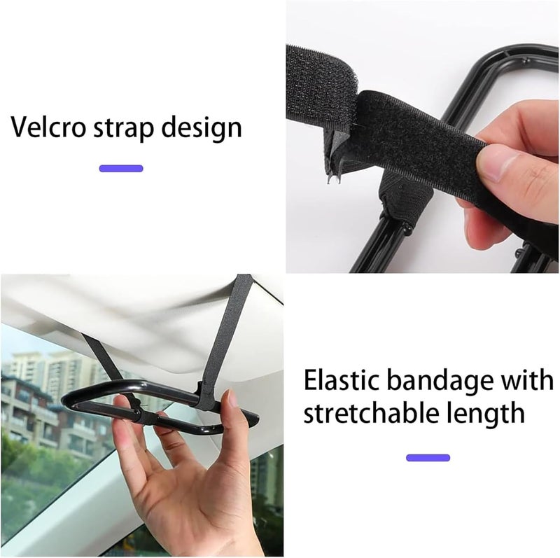 ToolHouse 1 Pack Paper Towel Fixing Frame, Portable Seat Back Napkin Bracket, Seatback Tissue Organizer Universal for Hanging Napkin Box, Auto Visor, Car Sun Visor Tissue Box Holder(Black) - Image 4
