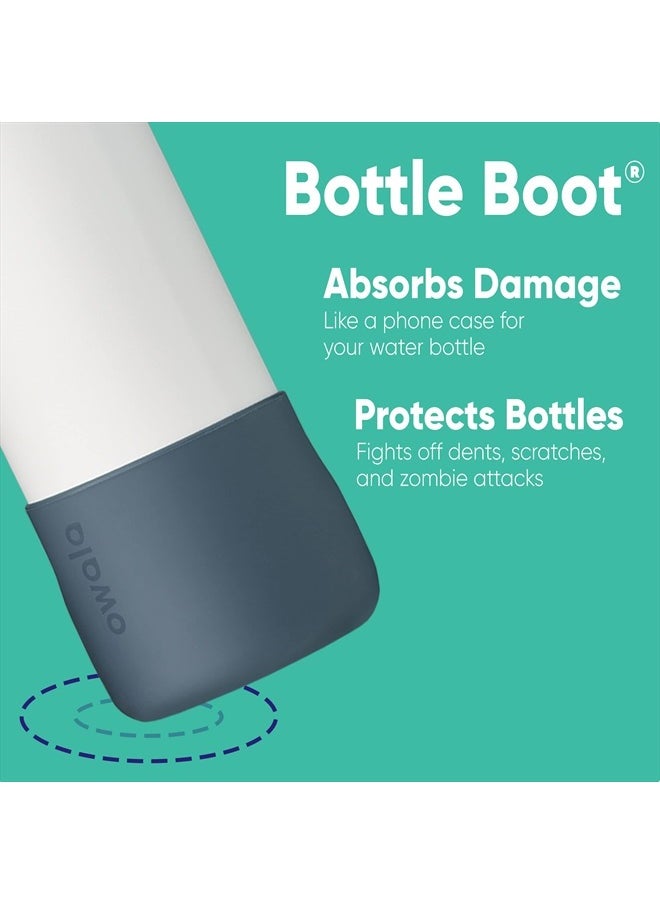 Owala Silicone Water Bottle Boot, Anti-Slip Protective Sleeve for Water Bottle, Protects FreeSipand Flip Stainless Steel Water Bottles, 32 Oz, Grey  - Image 2