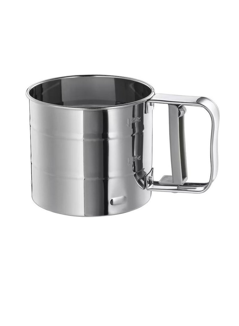 Flour sifter, stainless steel - Image 1