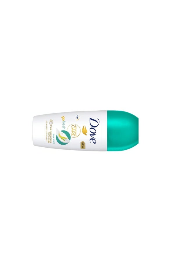 Dove Advanced Care Go Fresh Pear Scent 48h Anti-Perspirant Deodorant Roll-On 50ml - Image 3
