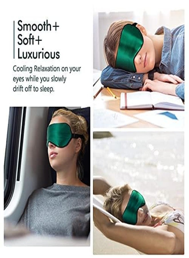 LC-dolida Silk Sleep Mask Light Blocking, LC-dolida Cooling Eye Mask for Sleeping Includes Silk and Gel Eye Masks for Migraine Dry Eye Women Men - Image 5