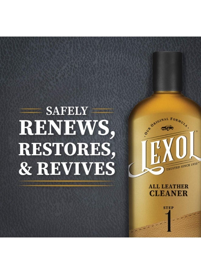 LEXOL منظف ليكسول لجميع أنواع الجلد لداخل السيارة، الأرائك والأثاث، الأحذية والأحذية الطويلة، الحقائب وحقائب اليد، قفازات البيسبول وأحزمة الخيل، والمزيد، 16.9 أونصة - Image 3