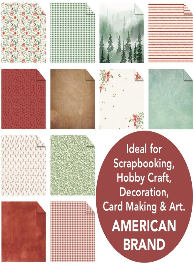 Desecraft Vintage Berry12x12 Scrapbooking Cardstock Decorative Paper for Card Making Background Origami Textured Decorative Scrapbook Paper Scrapbook Materials Supplies - Image 5