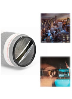 Camera Filter Accessories, 77mm Split Diopter Prism Double Glass Lens Blur Zoom Center for SLR Cameras Special Effect