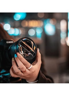Y&D Camera Filter Accessories, 77mm Split Diopter Prism Double Glass Lens Blur Zoom Center for SLR Cameras Special Effect  - Image 2