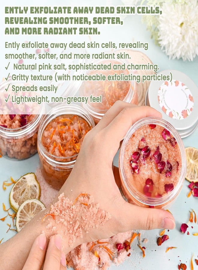 JUYRLE Body Scrub Making Kit- DIY Pink Salt Body Scrub Kit with Almond Oil, Essential Oils, Moisturizing and Exfoliating Dry Skin Hand Foot DIY Organic SPA Kit Gifts For Women & Men - Image 5