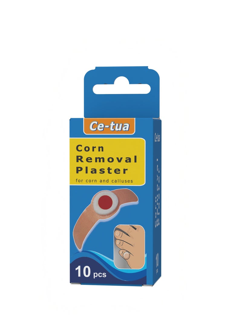سي-توا لاصقة كورن بلاستر لإزالة الكالو ومسامير القدم وتخفيف الألم - 10 قطع - Image 1