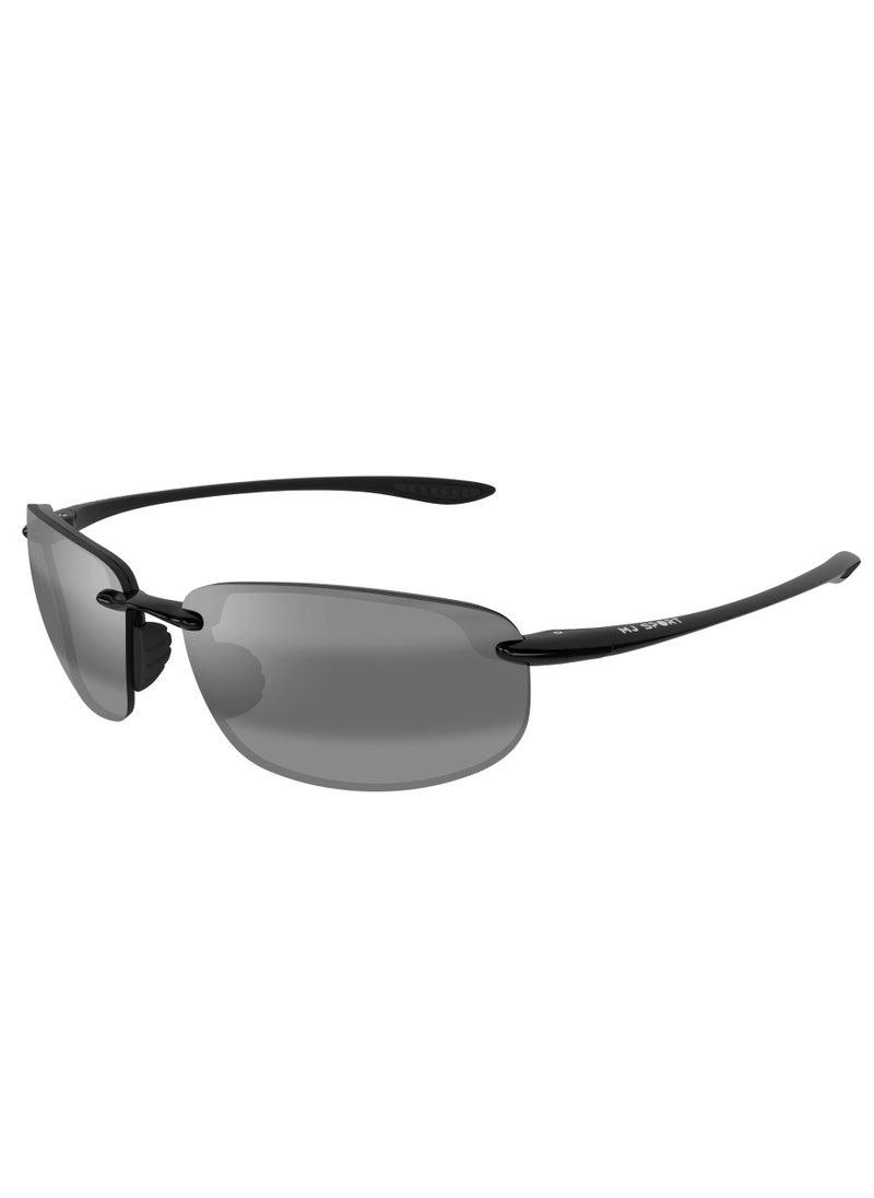 MAUI JIM Maui Jim Ho'okipa 407-02 Unisex Polarized Rectangular Sunglasses – 64 mm Lens Size  - Image 1