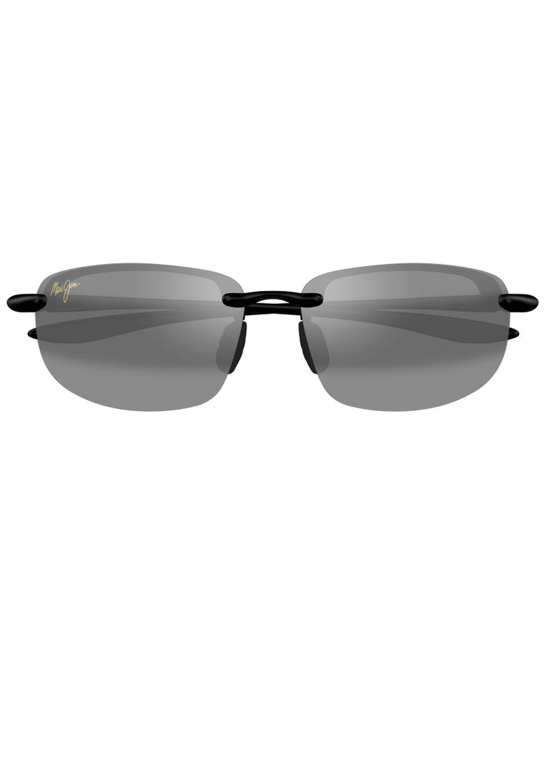 MAUI JIM Maui Jim Ho'okipa 407-02 Unisex Polarized Rectangular Sunglasses – 64 mm Lens Size  - Image 3