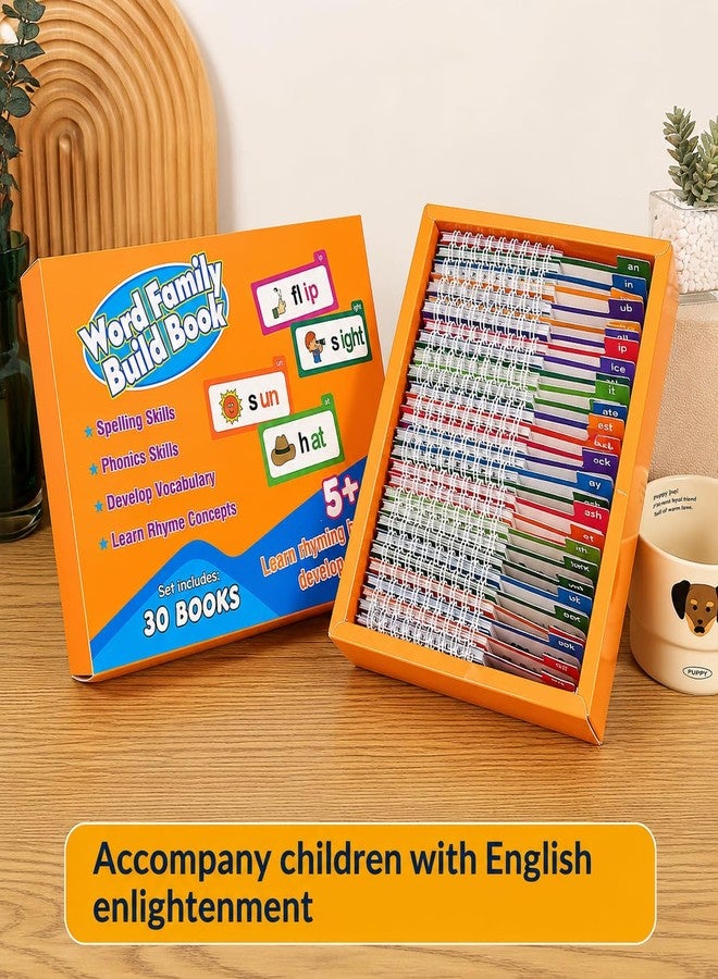 DAXANSTORE Word Family Builder Learning Kit for Kids - 30 Interactive Phonics Flip Books with Rhyming Words,Vocabulary Development & Early Reading Activities Educational Language Learning Toy. - Image 5