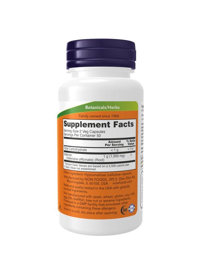 NOW مكملات، جذر فاليريان (فاليرينا أوفيسيناليس) 500 ملغ، مكمل عشبي، 100 كبسولة نباتية - Image 2