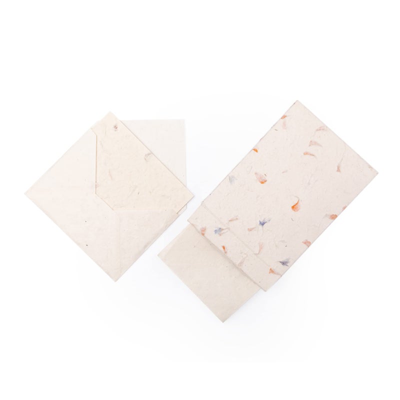 HIMALAYAN BAZAAR Lokta Paper Greeting Cards and Envelope Set - Ecofriendly Stationary Blank Note Cards | All Occasion Greeting Cards | Handmade in Nepal - Image 4