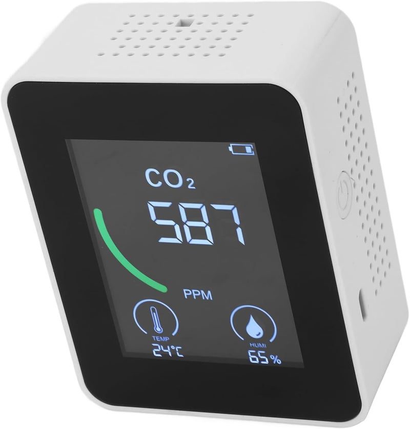 Pilipane Air Quality Meter 3 in 1 Infrared NDIR CO2 Monitor Temperature Humidity Tester for Home Office Car School Hotel Restaurant Camping ABS Material Compact Portable Multifunctional - Image 4