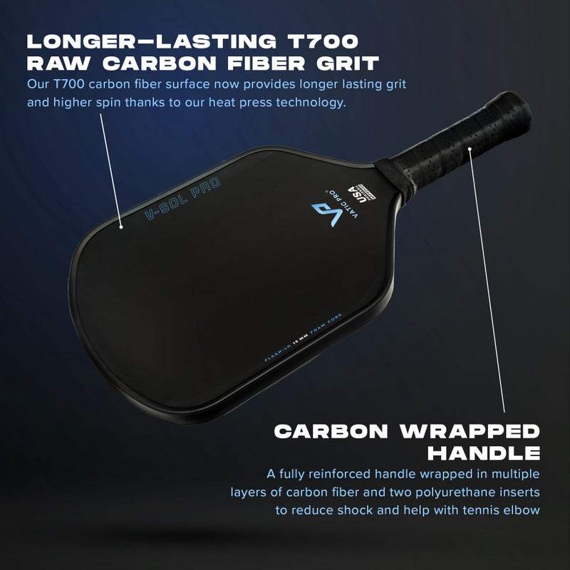 Vatic Pro - V-Sol Pro 16mm - Foam Core - Includes Paddle Cover (Flash Long Handle) - Image 4