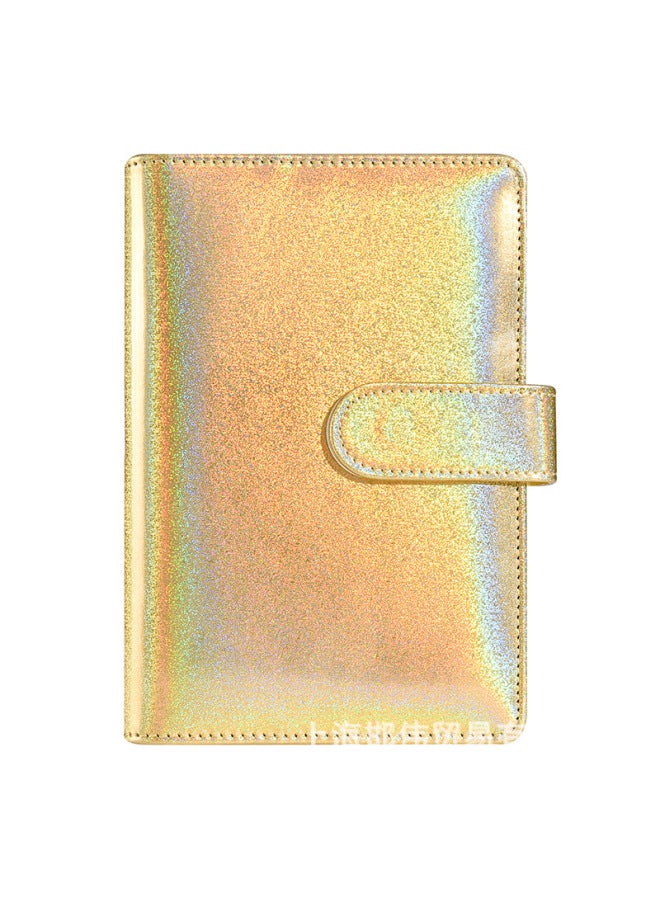 QICAI A6 Colorful Matte Laser Macaron Set Pu Notebook Cash Budget Financial Loose-leaf Book - Image 1