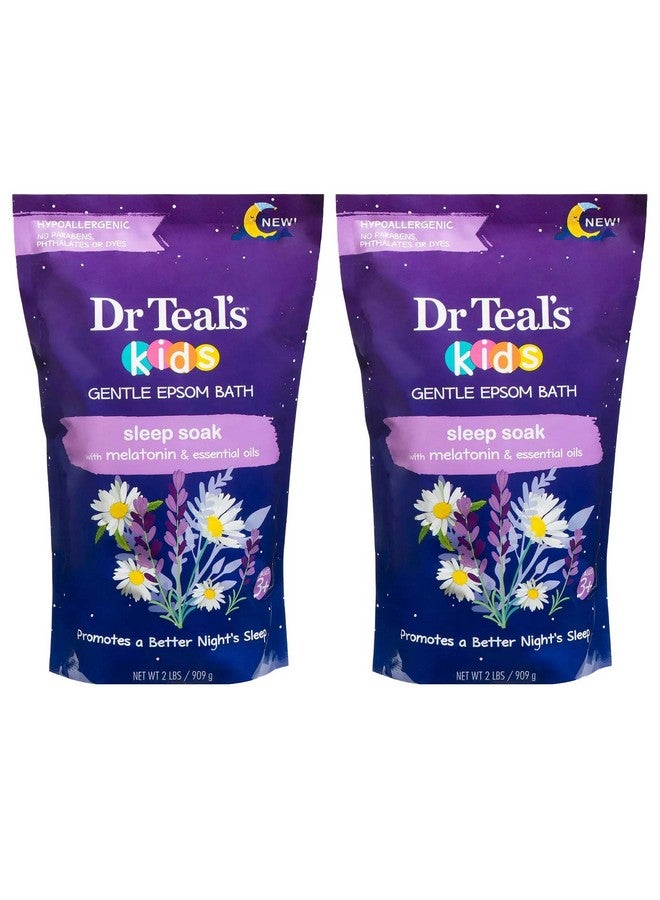 Dr Teal's Dr. Teal'S Kids' Gentle Sleep Soak With Pure Epsom Salt & Melatonin(2 Pack 2Lbs Ea.)Coconut And Other Essential Oils Relieve Stress & Soothe The Bodyhypoallergenic & Paraben Free - Image 1