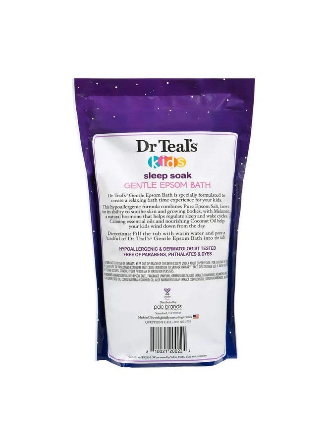 Dr Teal's Dr. Teal'S Kids' Gentle Sleep Soak With Pure Epsom Salt & Melatonin(2 Pack 2Lbs Ea.)Coconut And Other Essential Oils Relieve Stress & Soothe The Bodyhypoallergenic & Paraben Free - Image 3