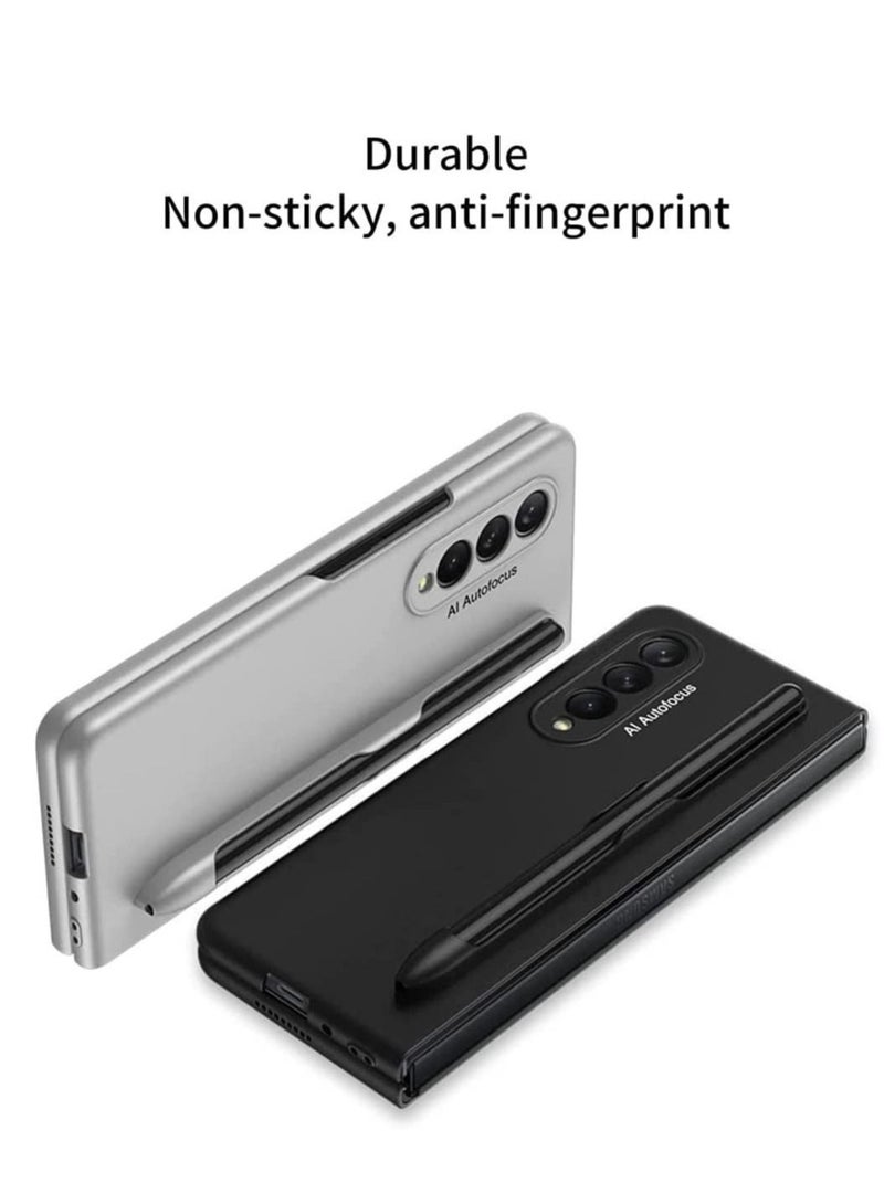Captaintech Case for Samsung Fold 3, Slim PC Fold 3 Case with Pen Holder, Ultra-Thin Designed for Samsung Galaxy Z Fold 3 5G Case - Image 4