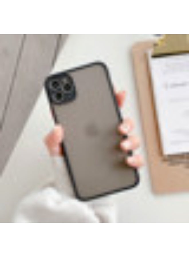 NIBEMINENT Color Clashing Protective TPU Case Cover For iPhone 14, Black