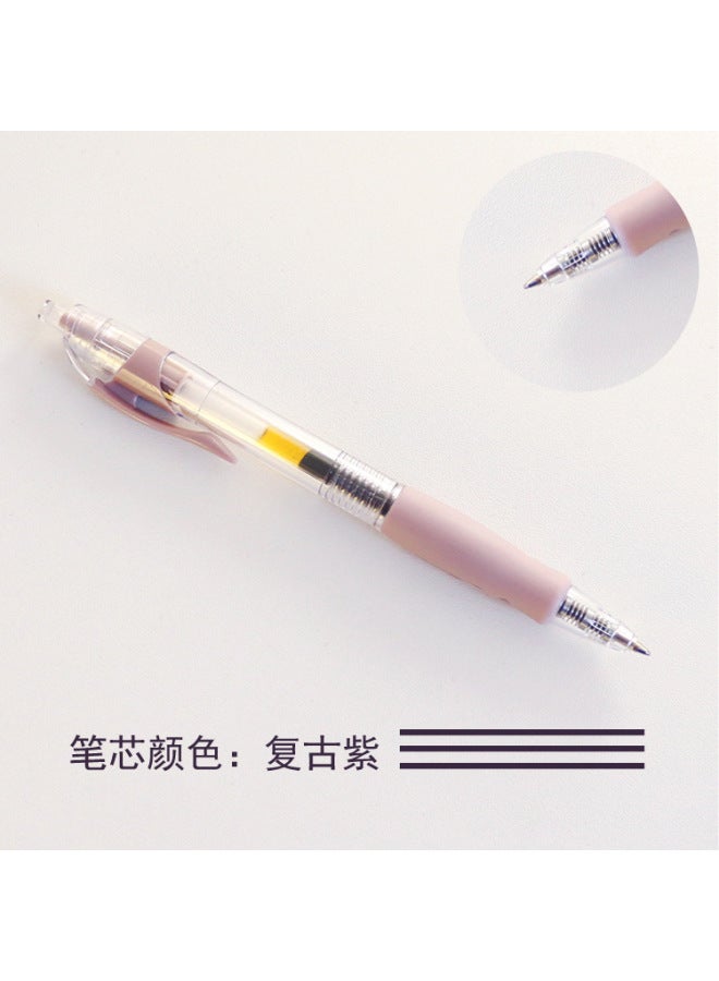 Take Notes Press Pen – Retro Dark Style – Hand Account Pen – Simple Take Notes Color Press 0.5