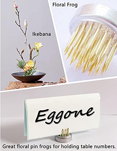 Eggone Mini Kenzan Pin Frog 23mm/0.9inch Diameter Floral Ikebana Flower Arranger Holder for Small Vase (15Pcs) - Image 4