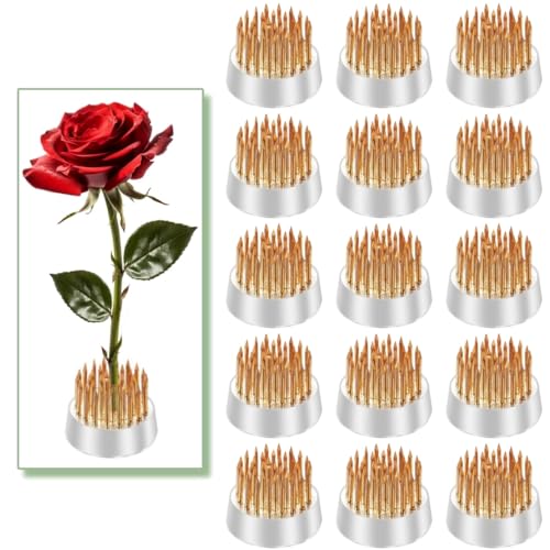 Eggone Mini Kenzan Pin Frog 23mm/0.9inch Diameter Floral Ikebana Flower Arranger Holder for Small Vase (15Pcs) - Image 1