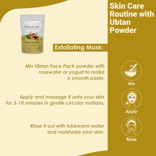 minature Ubtan Powder| 227g (8oz), Turmeric, Barley, Chickpeas, Neem, Sandalwood, Mograflower, Saffron & Rose Petal |Traditional DIY Pack | From India - Image 4
