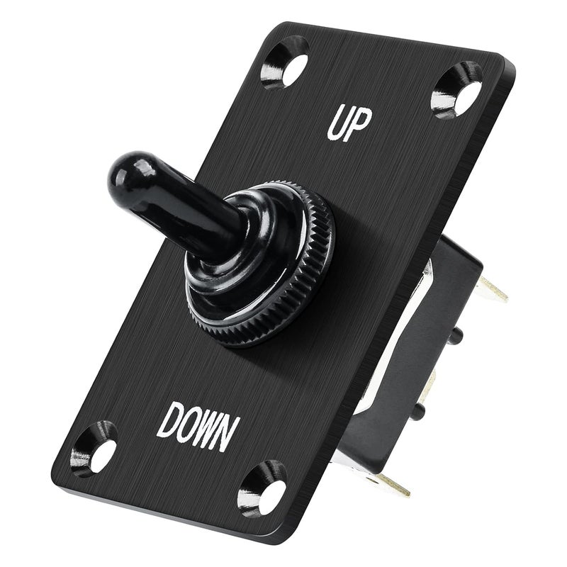 briidea Boat Trim Switch, Marine Toggle Up Down Switch for RV Boat 12V 15A On Off On Momentary Panel 3Pin Control - Image 1