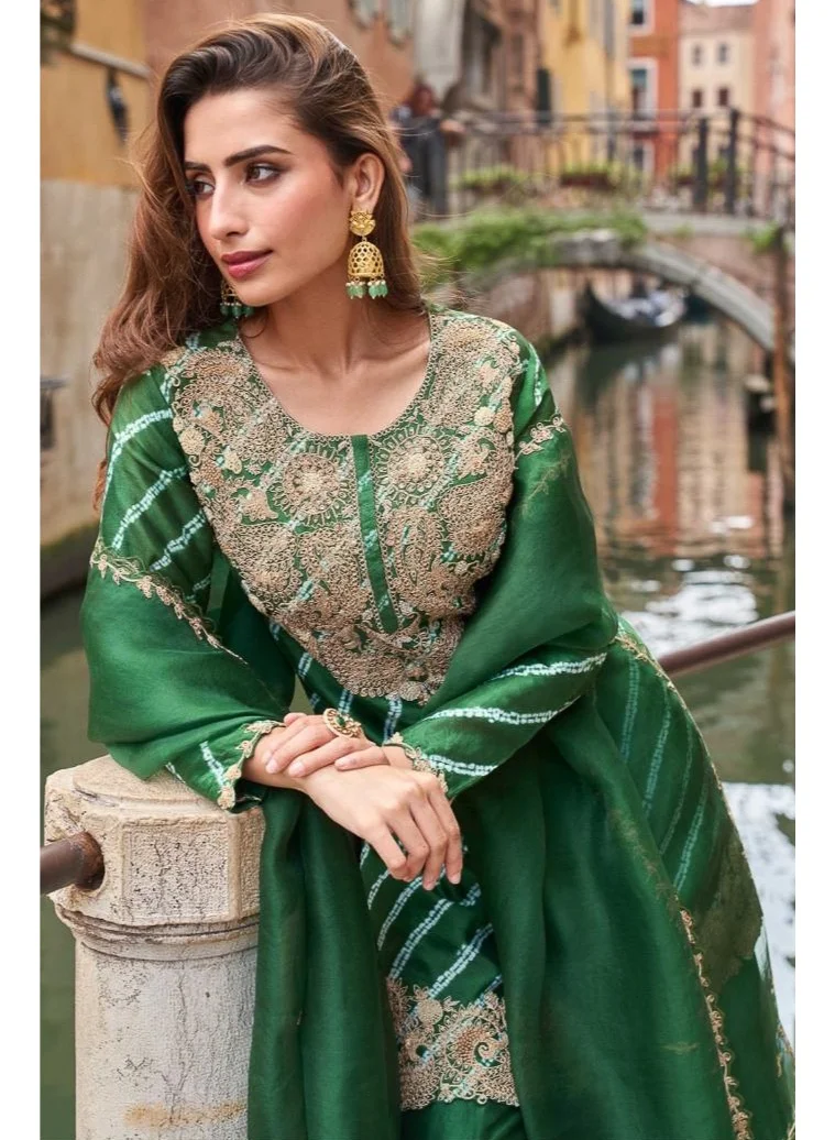 أميا Chinon Silk Embellished Suit Collection Party wedding wear