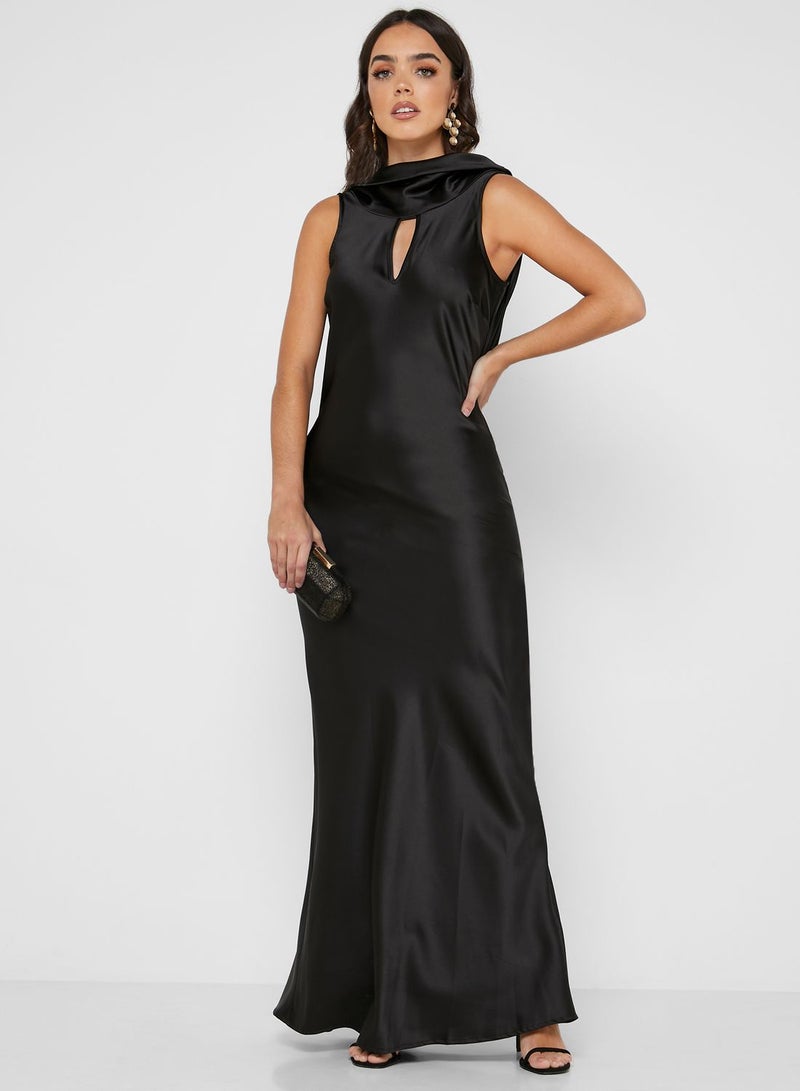 Cowl Neck Maxi Dress