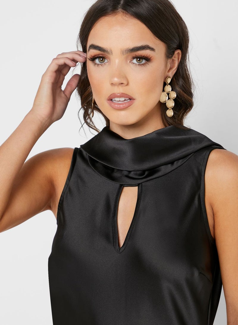 Cowl Neck Maxi Dress