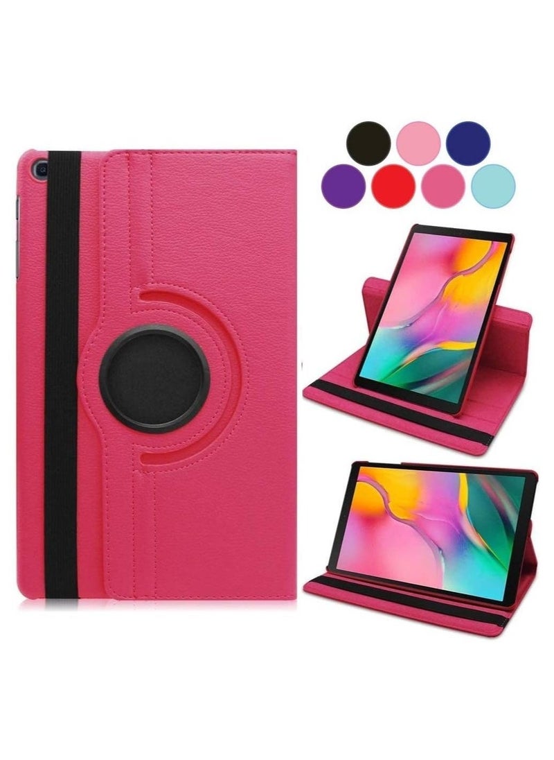 ELTRAZONE ELTERAZONE Case for Samsung Galaxy Tab S6 Lite 10.4 2020/2022 [P610/P615/P613/P619], 360 Degree Stand [Auto Sleep/Wake] Folio Leather Smart Tablet Cover (Hot Pink) - Image 1