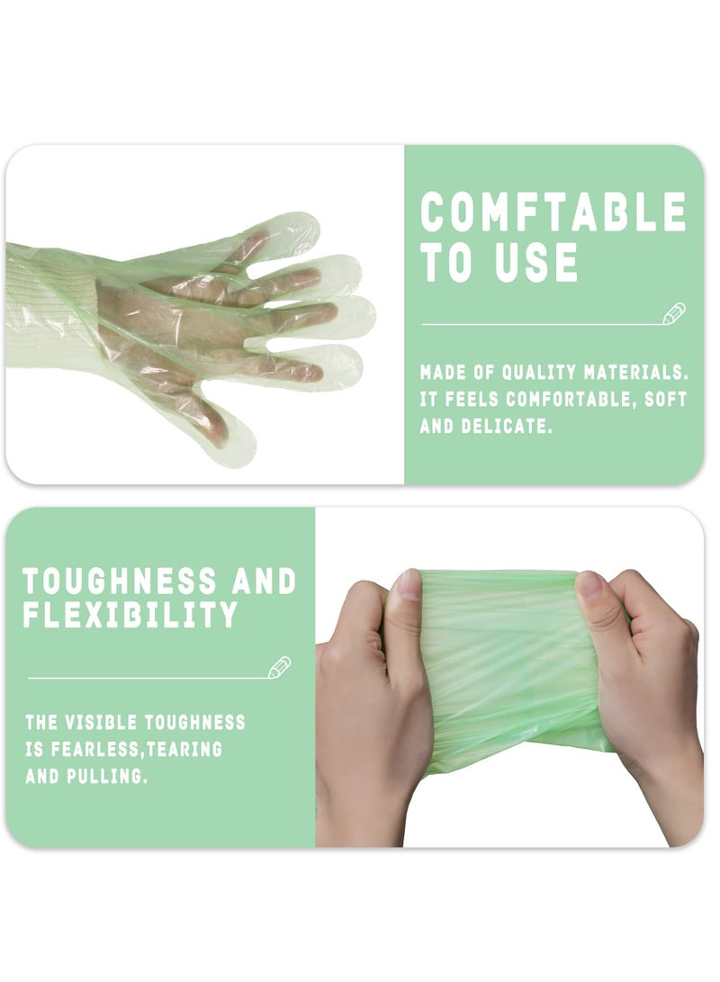 SYOSI Disposable Field Dressing Gloves, 100 Pcs Veterinary Dressing Gutting Long Arm Gloves for Field Dressing Gutting Deer Gardening Painting Full Arm  - Image 4