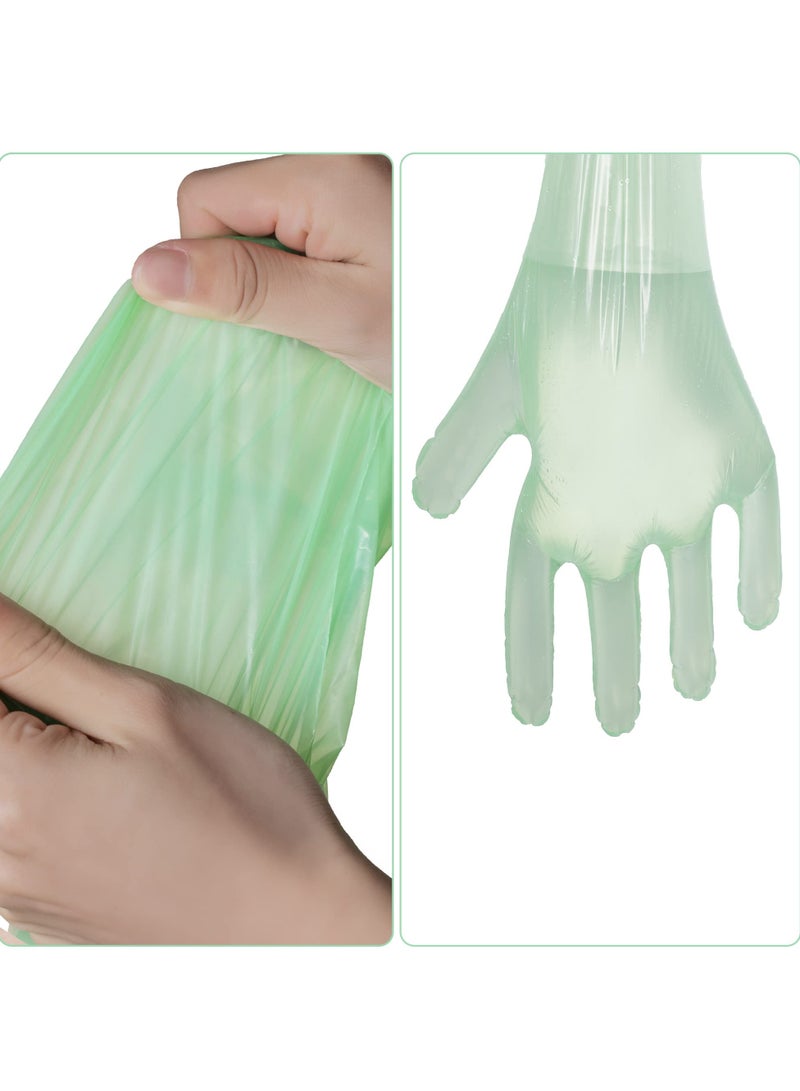 SYOSI Disposable Field Dressing Gloves, 100 Pcs Veterinary Dressing Gutting Long Arm Gloves for Field Dressing Gutting Deer Gardening Painting Full Arm  - Image 3
